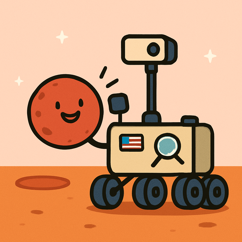 Mars Rover Science Selfie painting diamond kit