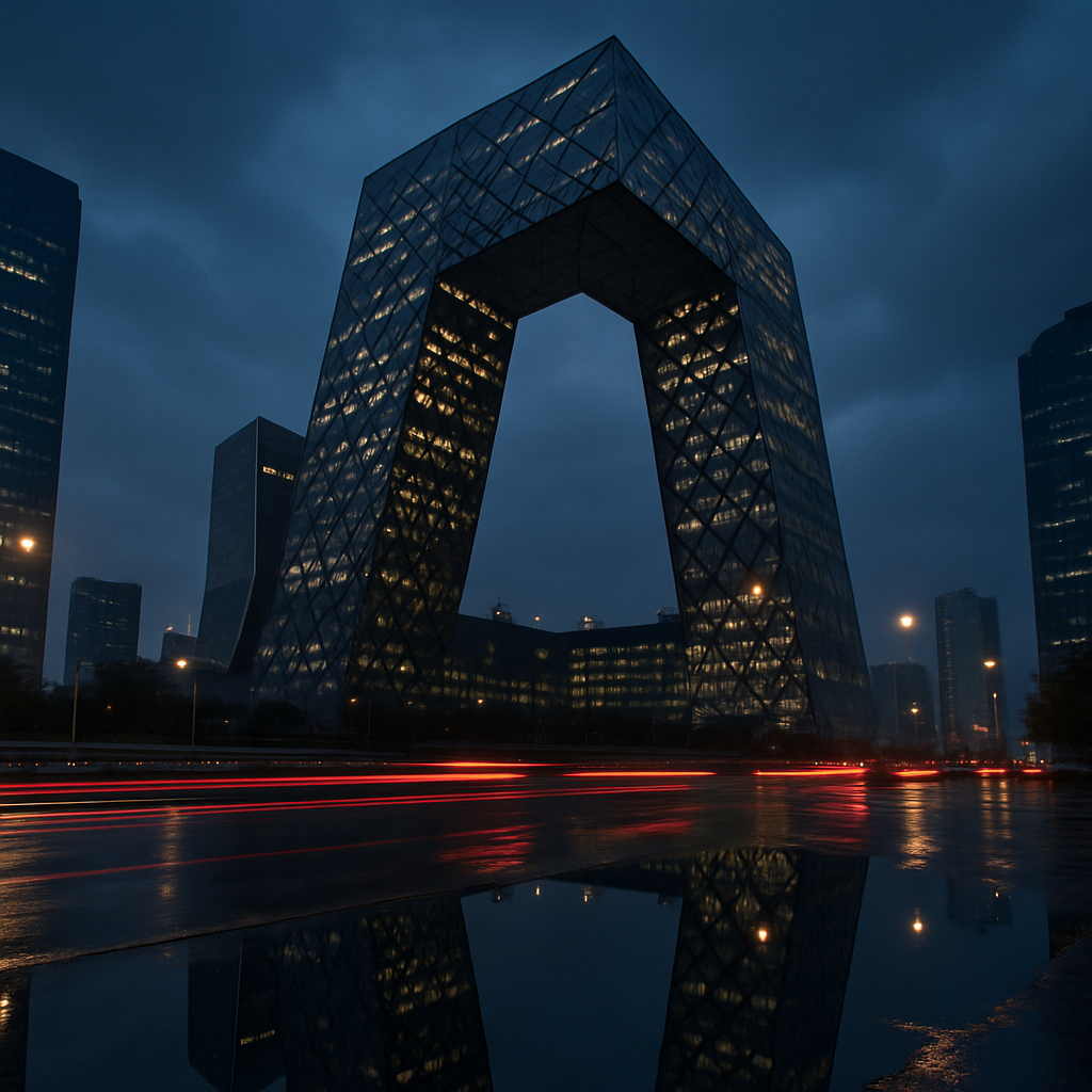 CCTV Headquarters Beijing diamond painting