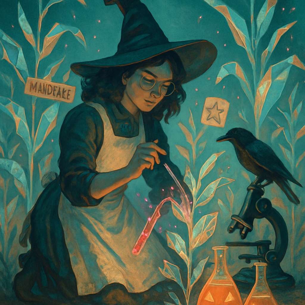 Crystal Cornfield Witchcraft Laboratory painting diamond kit