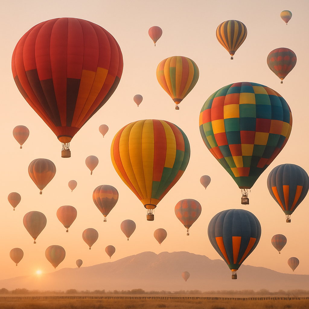 Albuquerque International Balloon Fiesta Albuquerque United States paint by color
