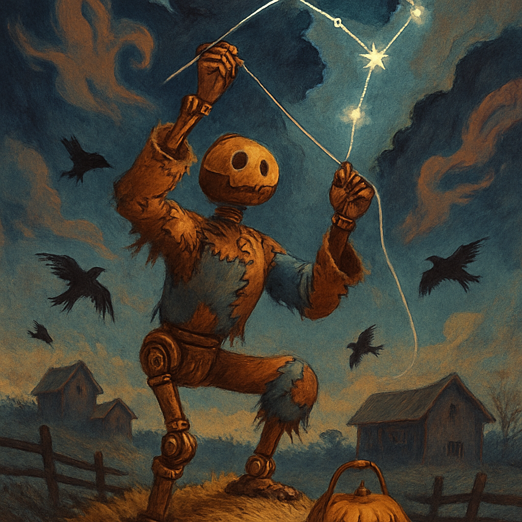 Clockwork Scarecrow Stitching The Night Sky Paint by diamonds kits