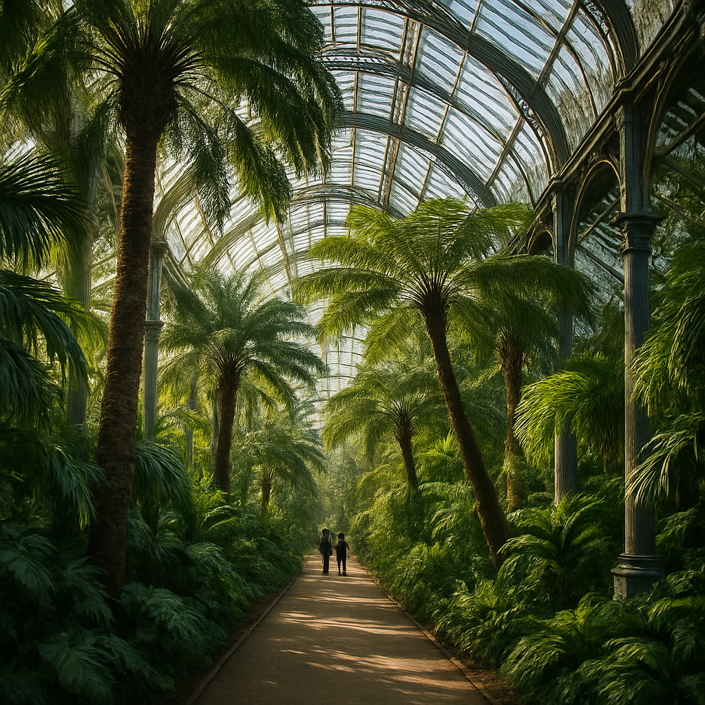 Royal Botanic Gardens Kew Palm House Interior Paint by diamonds art