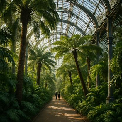 Royal Botanic Gardens Kew Palm House Interior Paint by diamonds art