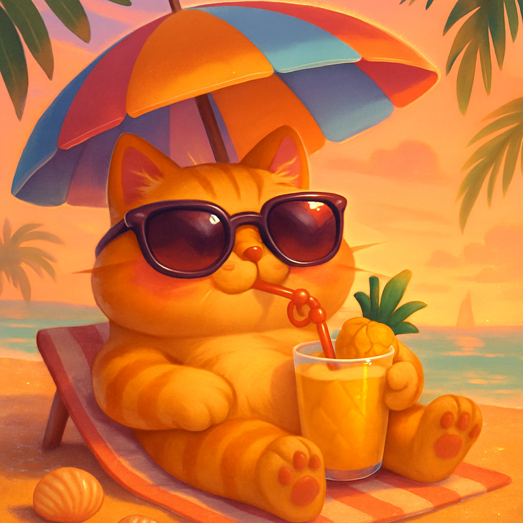 Tropical Smoothie Sunset Lounger Painting by diamonds kit