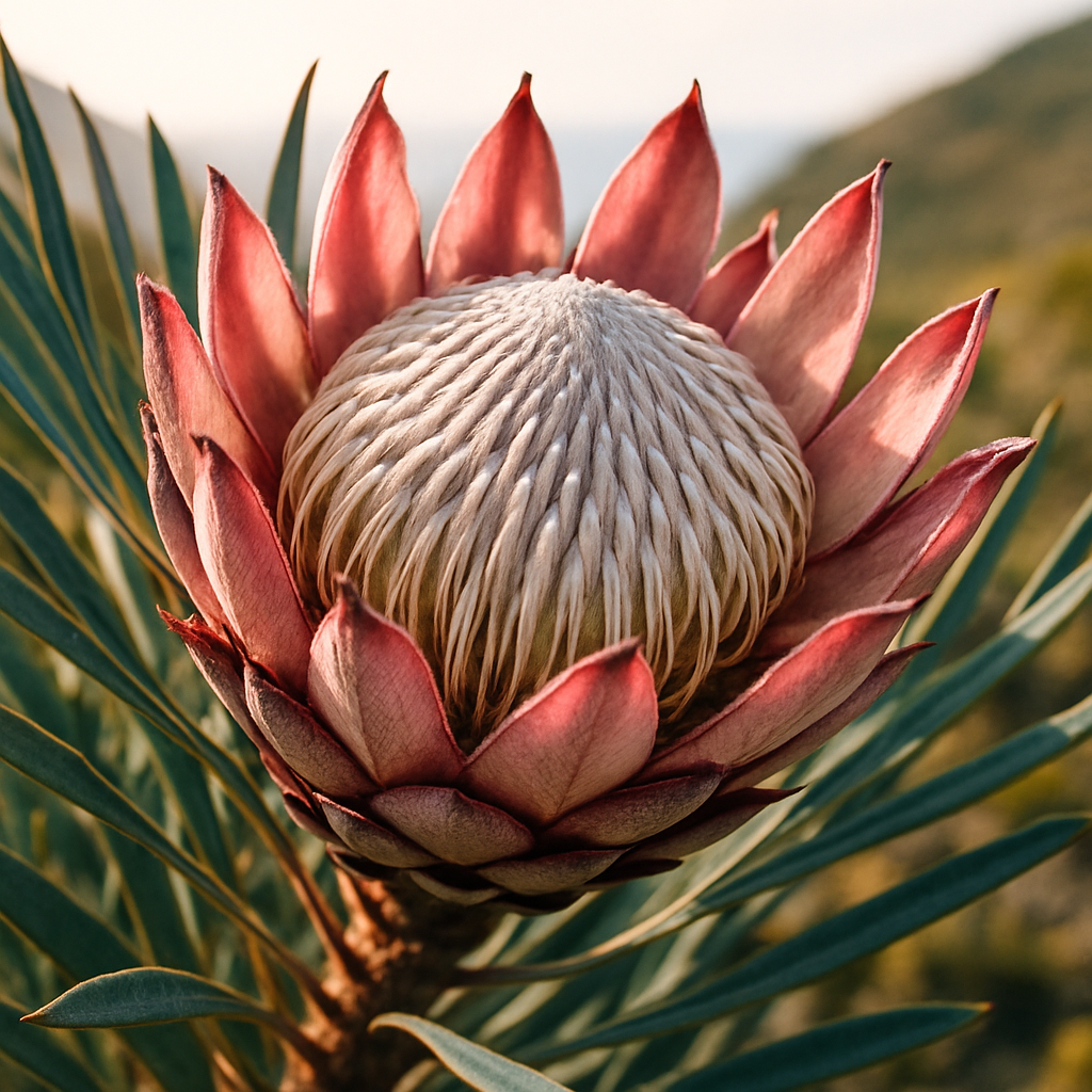 Protea Cynaroides King Protea On Coastal Fynbos DIY paint by diamonds