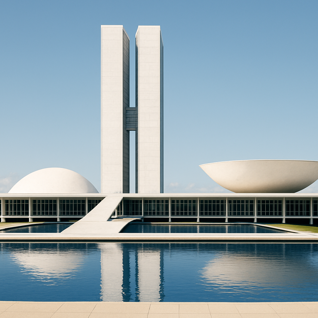 National Congress Of Brazil Brasilia Paint by diamonds kits