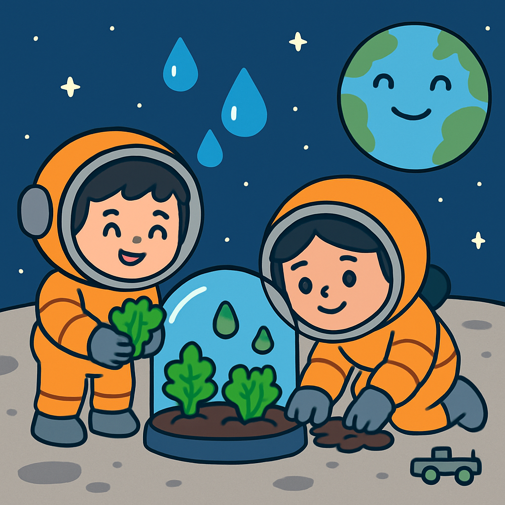 Moon Base Gardeners diamond painting