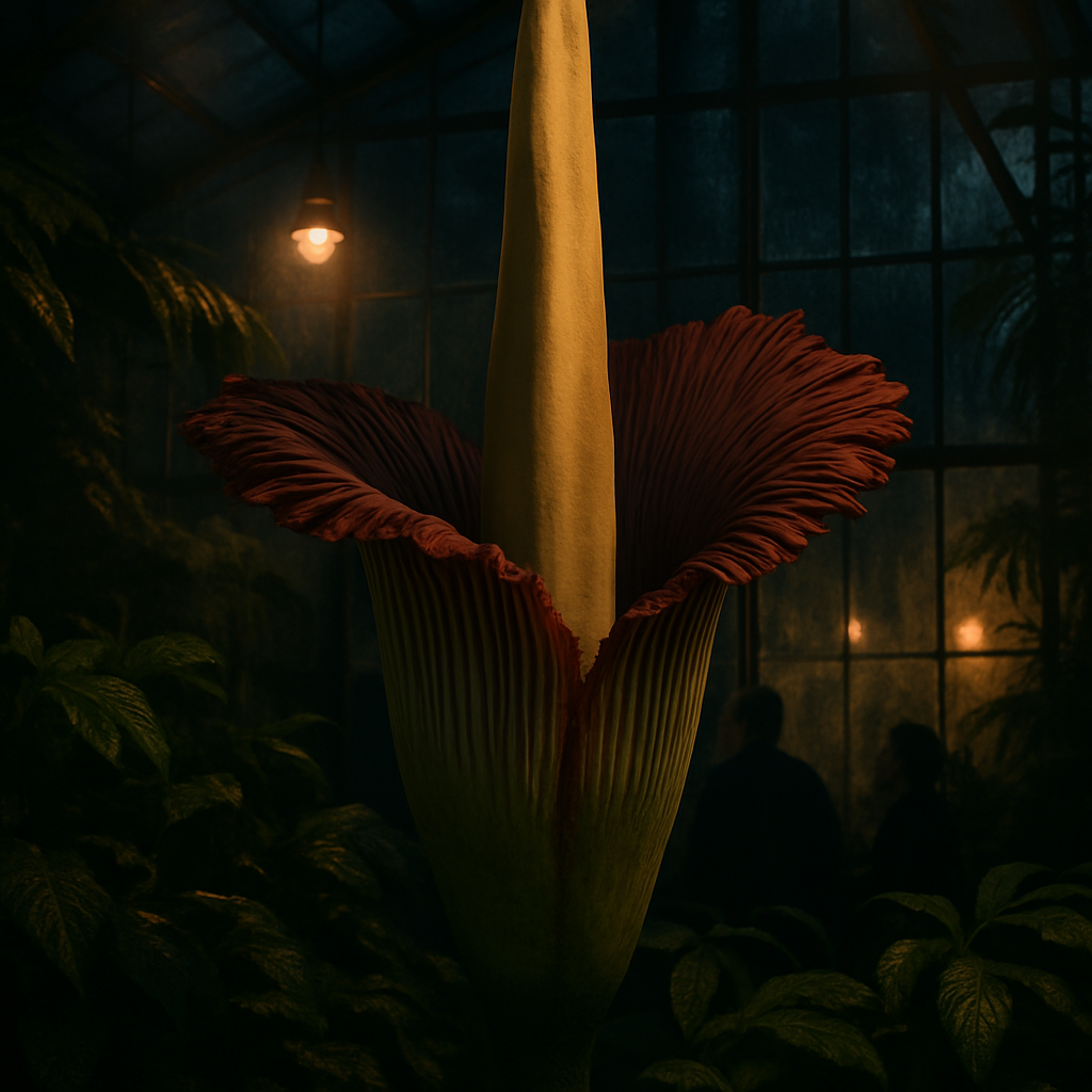 Titan Arum Amorphophallus Titanum Blooming Conservatory Paint by diamonds art