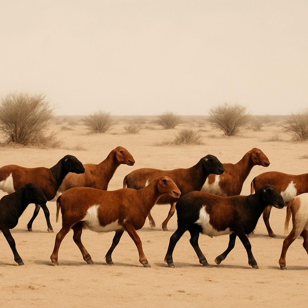 Damara Sheep Namibia And South Africa painting diamond kit