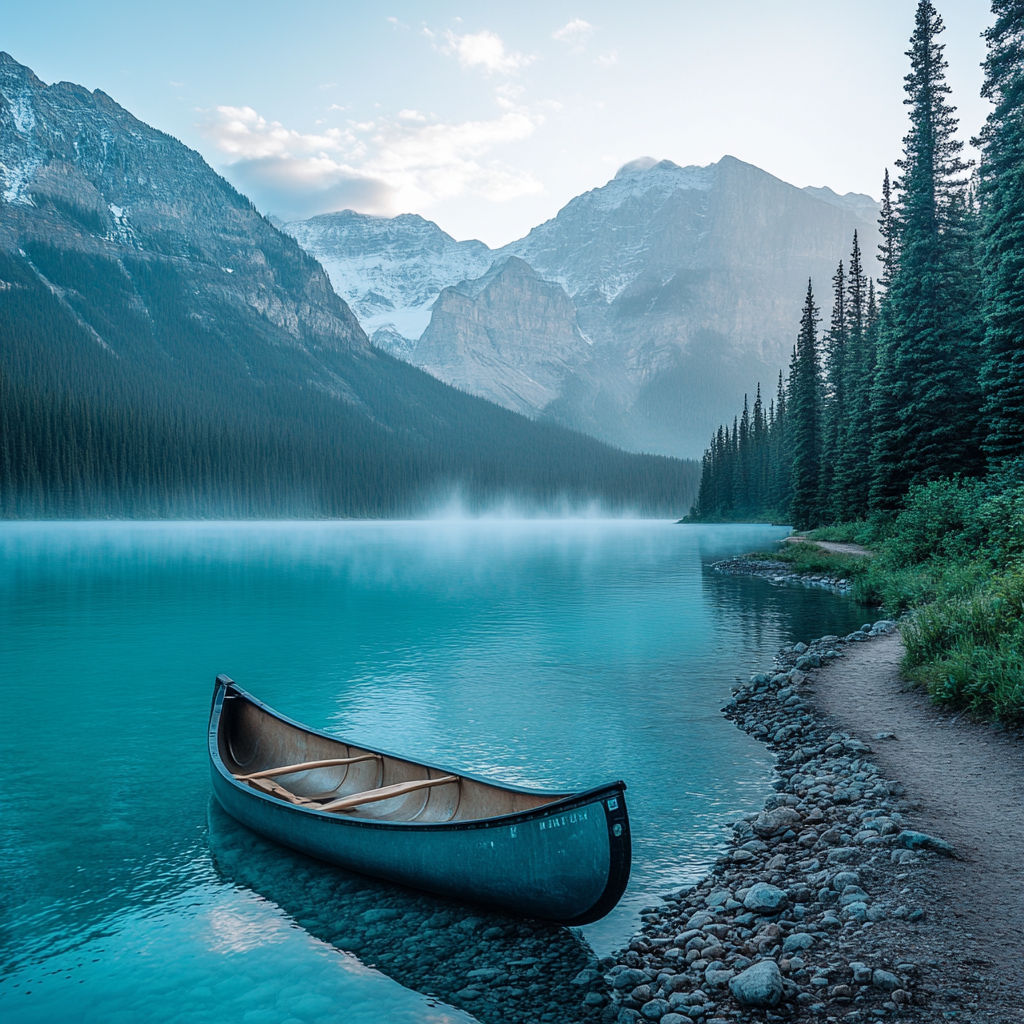 Banff National Park Lake Louise Shoreline diamonded painting kits