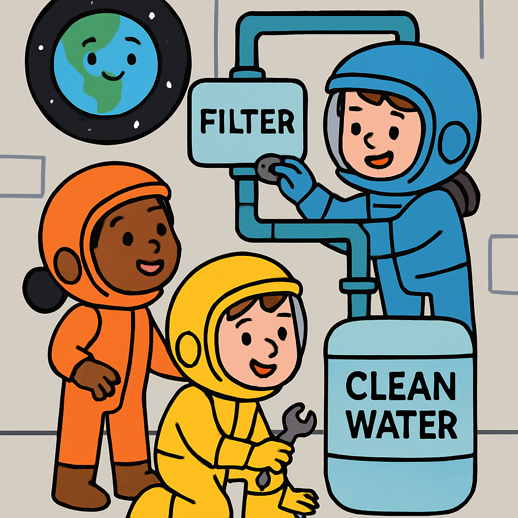 Moon Base Water Recyclers Club Paint by diamonds kits