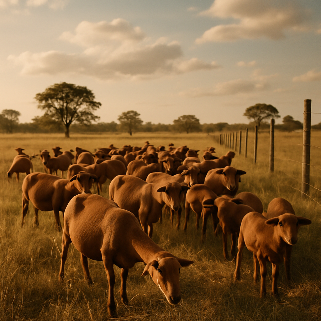 Santa Ines Sheep Brazil paint by color