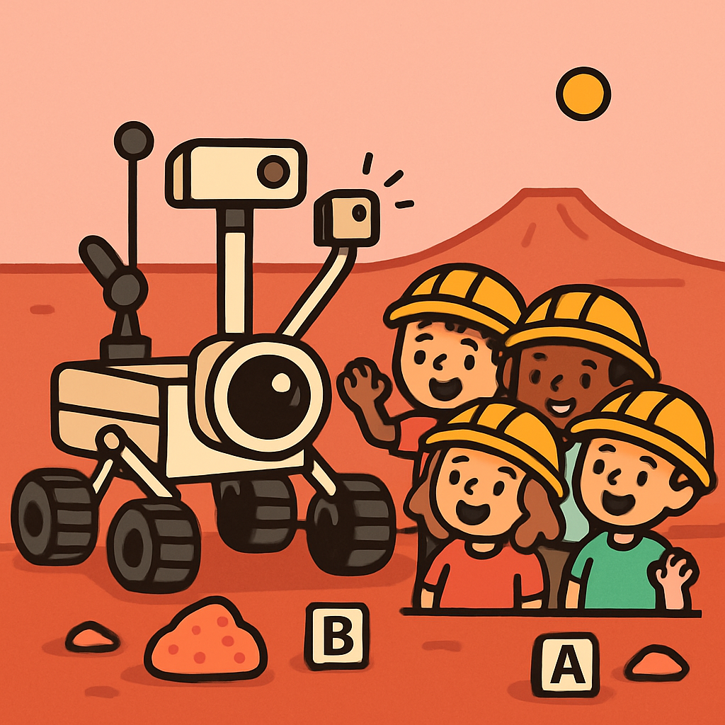 Mars Rover Science Selfie Day painting diamond kit