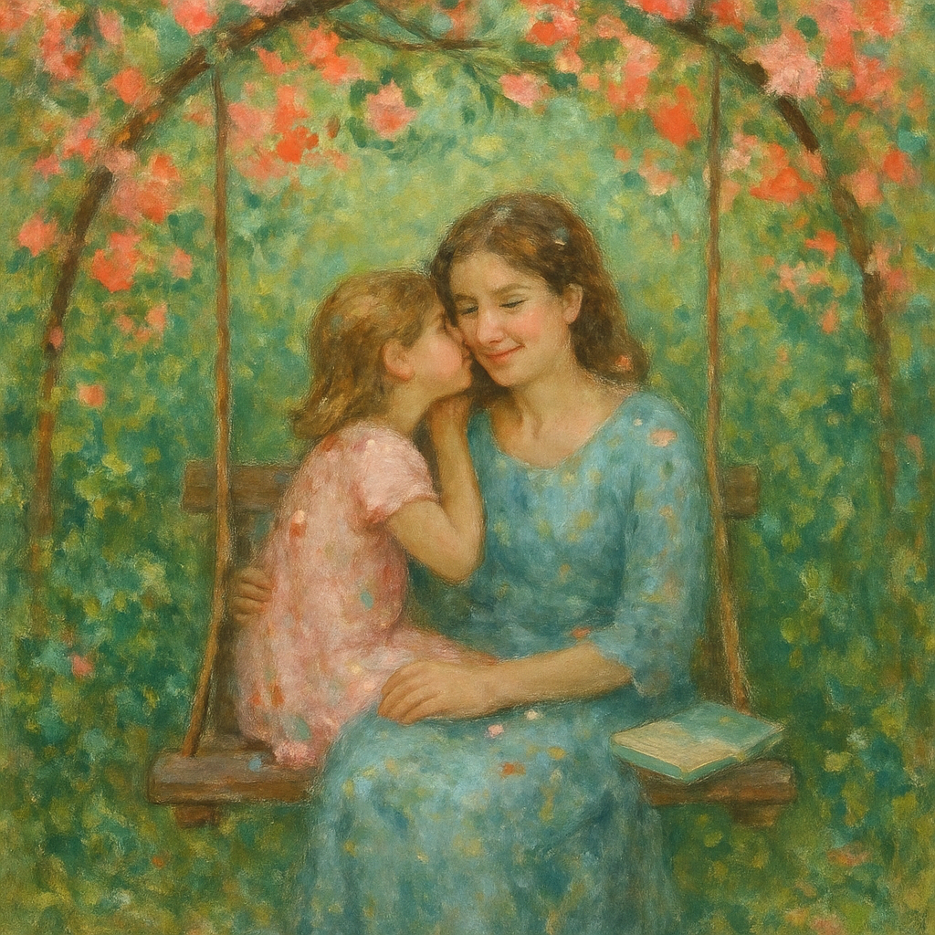 Garden Swing Of Shared Secrets Painting by diamonds kit