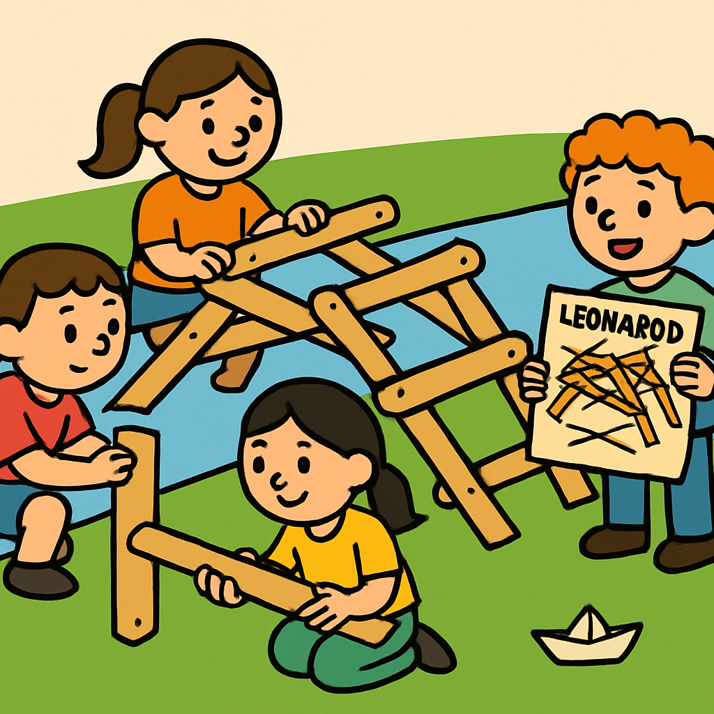 Build A Bridge Like Leonardo Paint by diamonds art