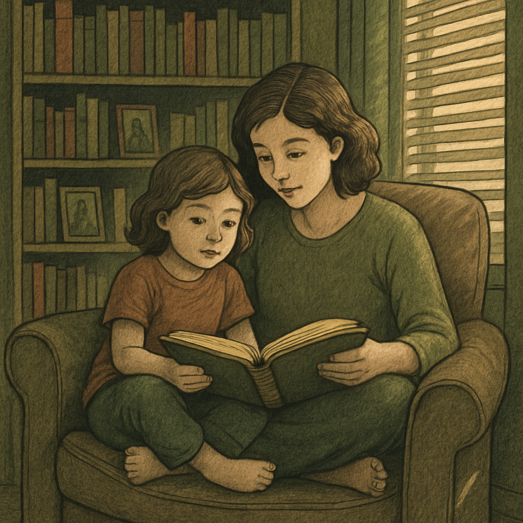 Library Of Her Heart Reading Side By Side Forever diamond painting