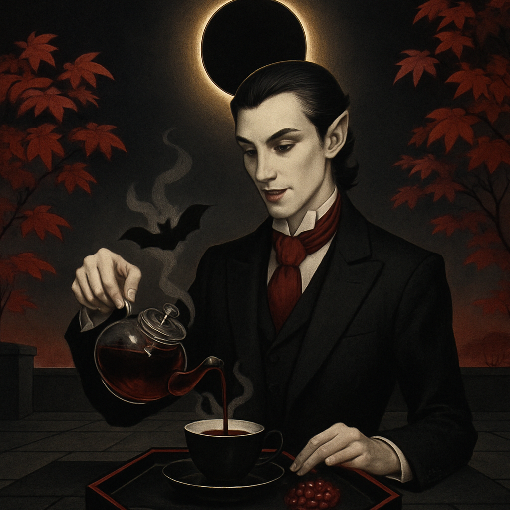 Vampire Tea Ceremony During A Solar Eclipse paint by diamonds