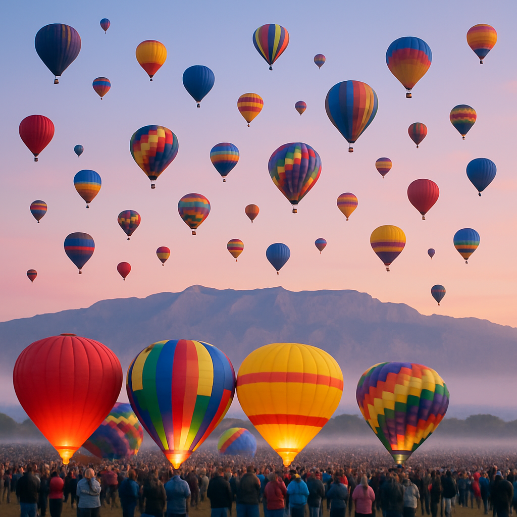 Albuquerque International Balloon Fiesta Painting by diamonds kit