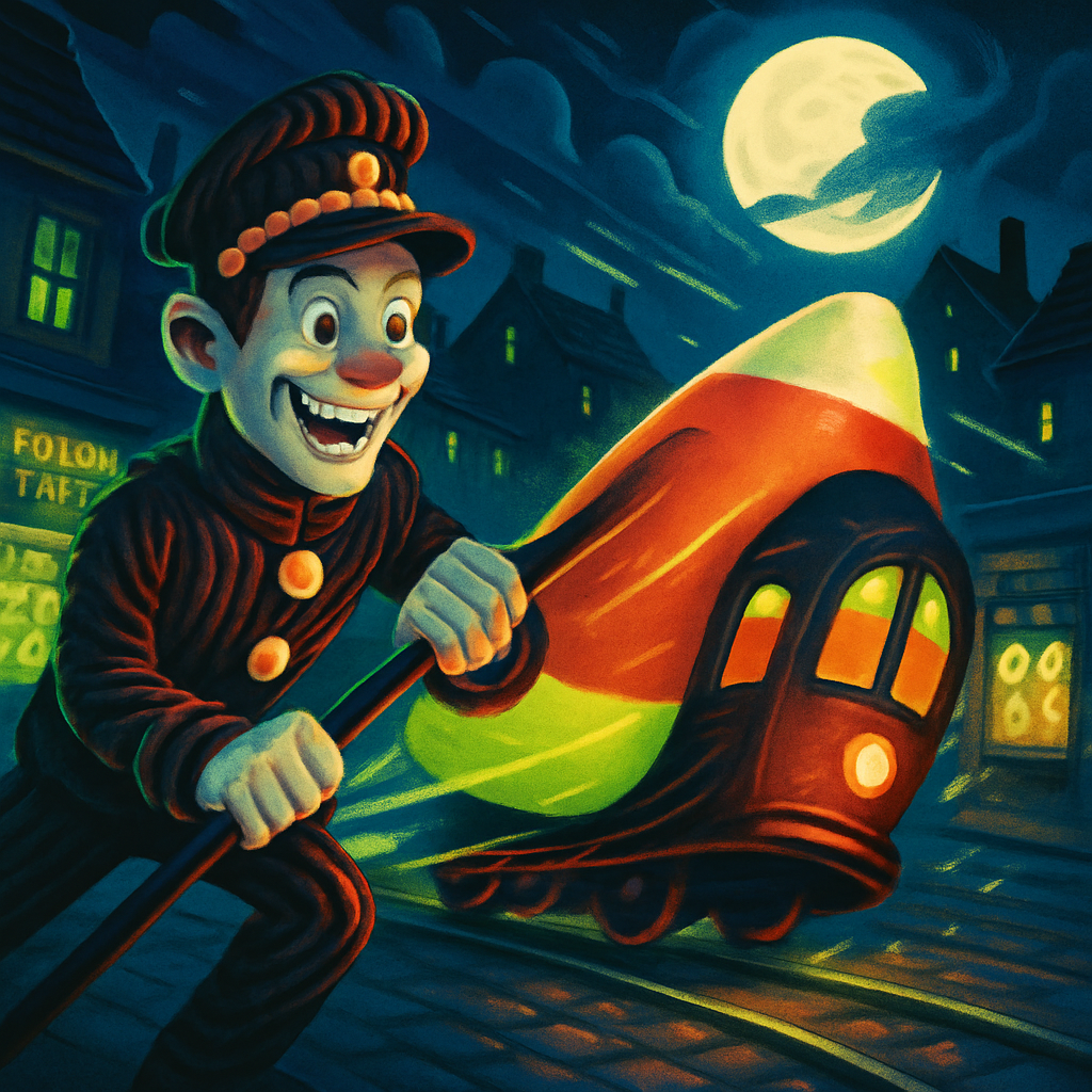 Candy Comet Streetcar Conductor painting diamond kit