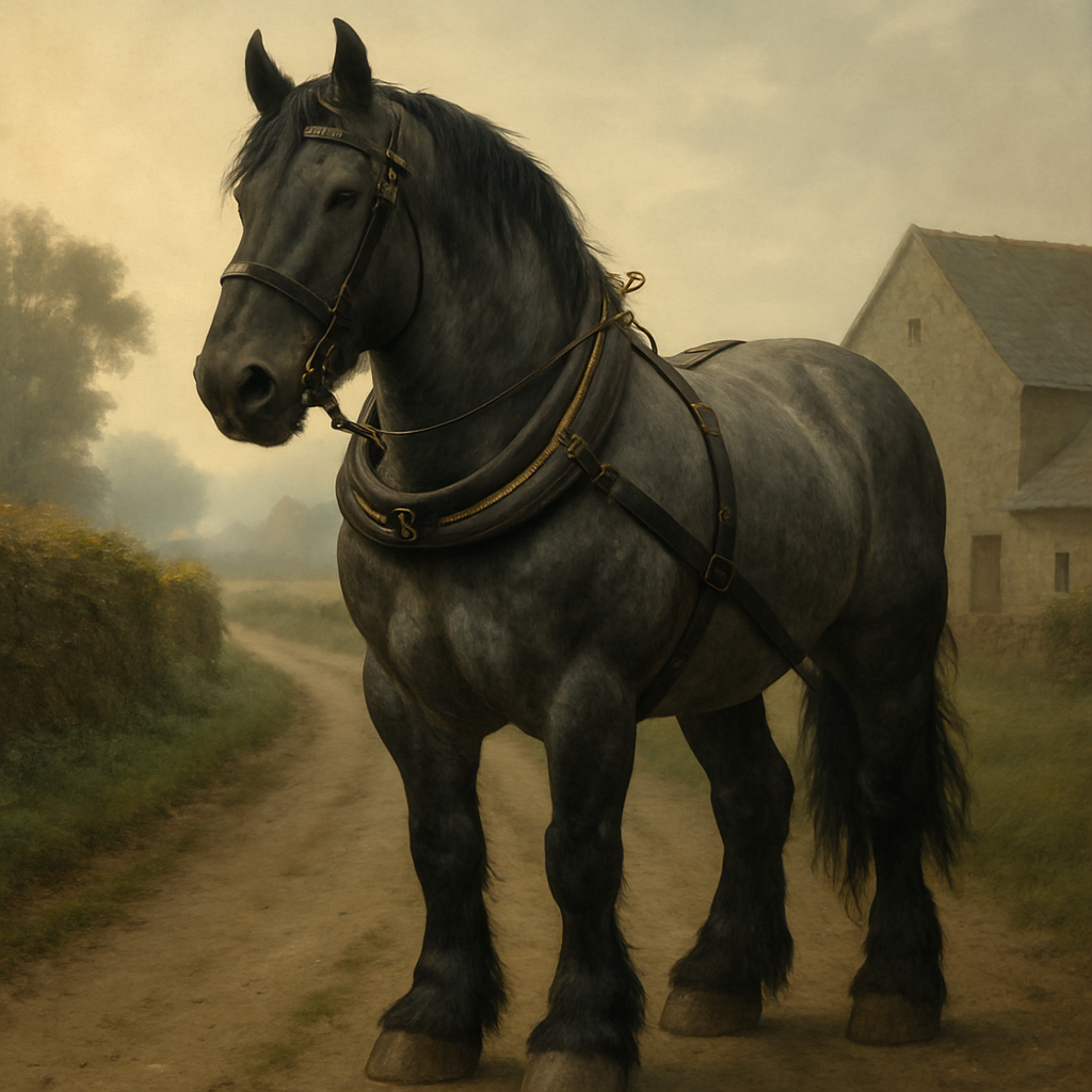 Percheron Horse - France painting diamond kit