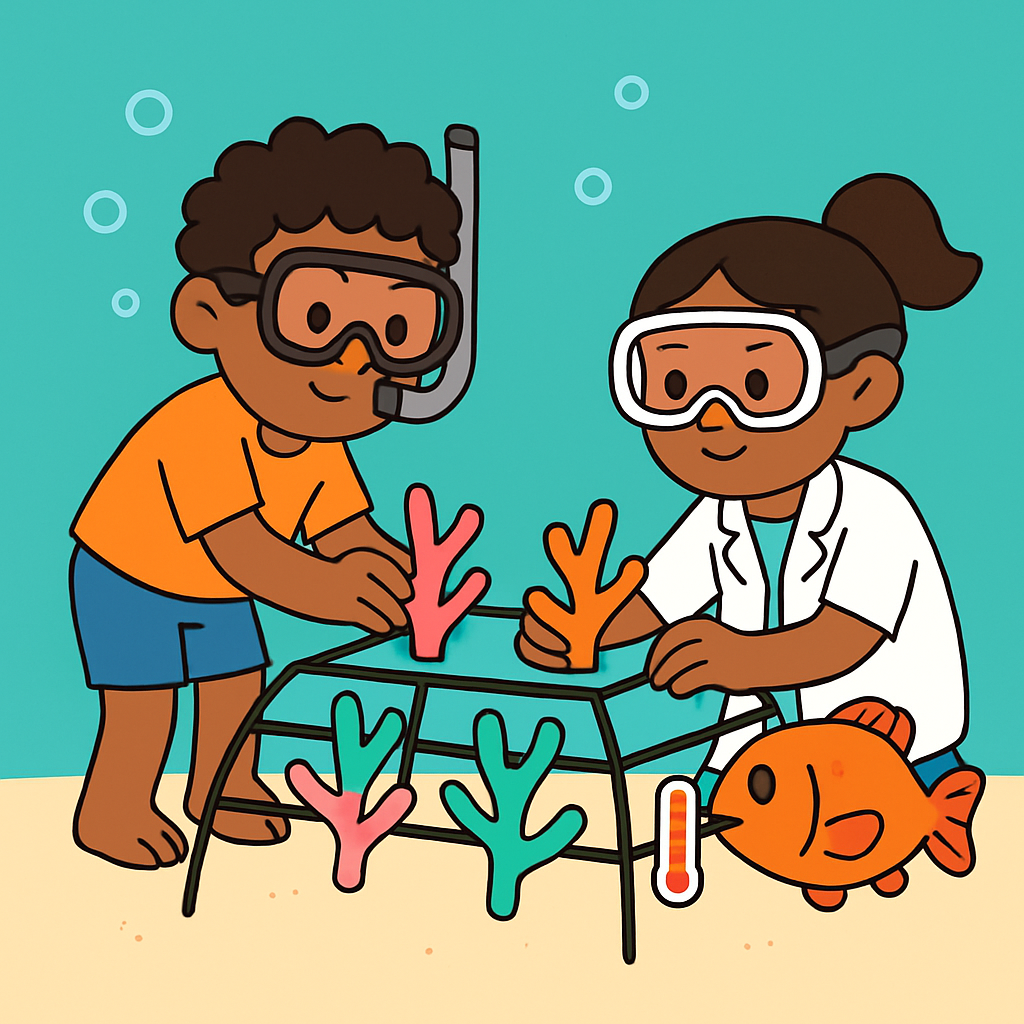 Coral Reef Rescue Lab Painting by diamonds kit