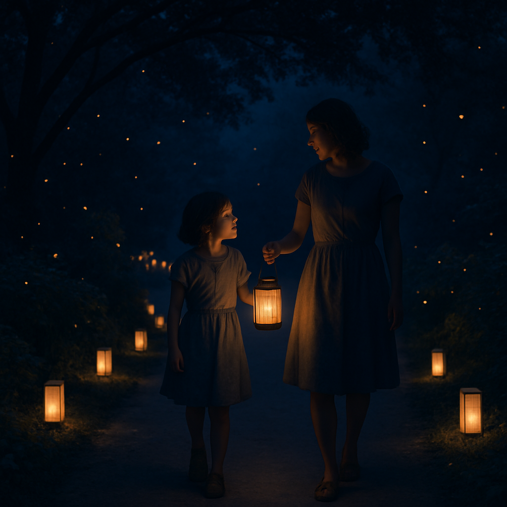 Lantern Path For Two paint by diamond