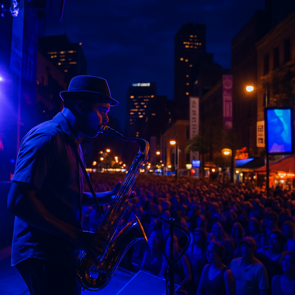 Montreal International Jazz Festival Paint by diamonds art