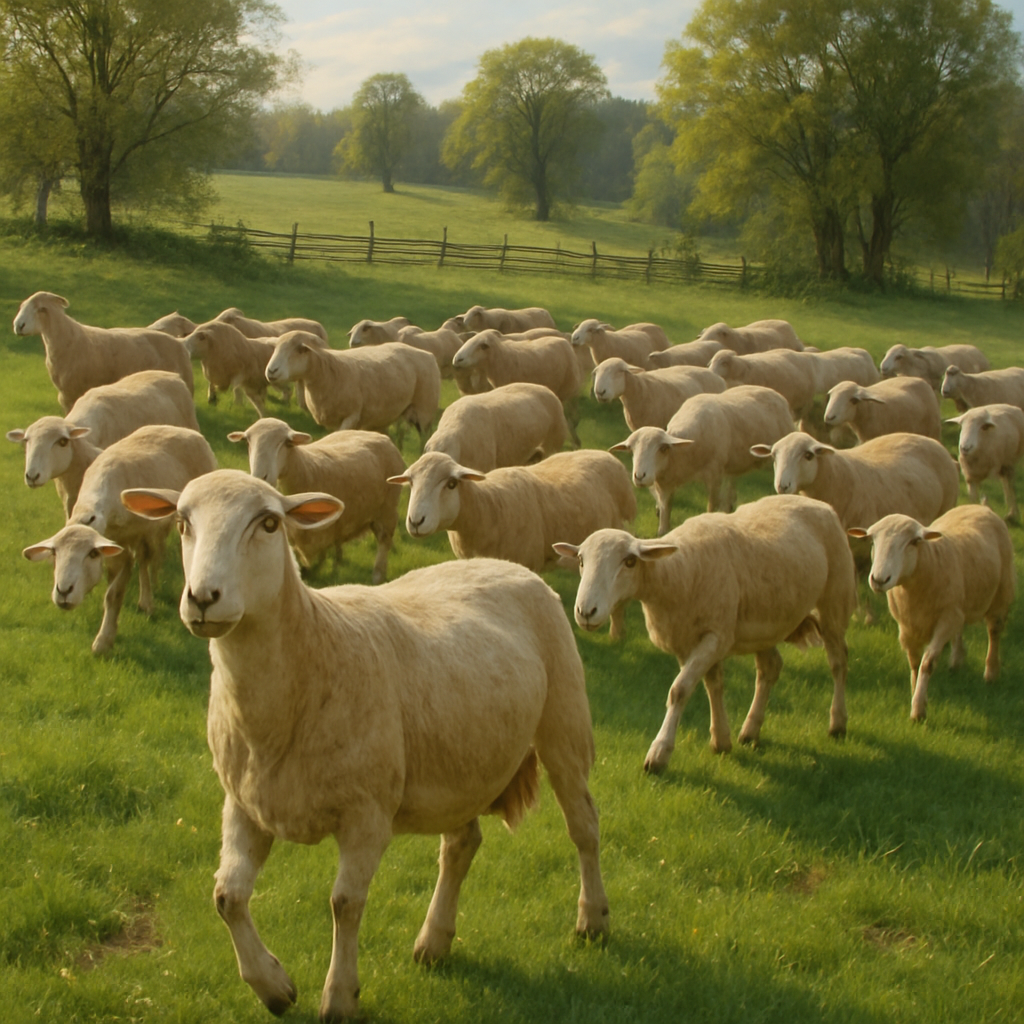 Katahdin Sheep - United States painting diamond kit