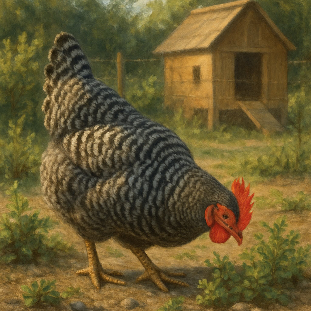 Barred Plymouth Rock Chicken - United States DIY paint by diamonds