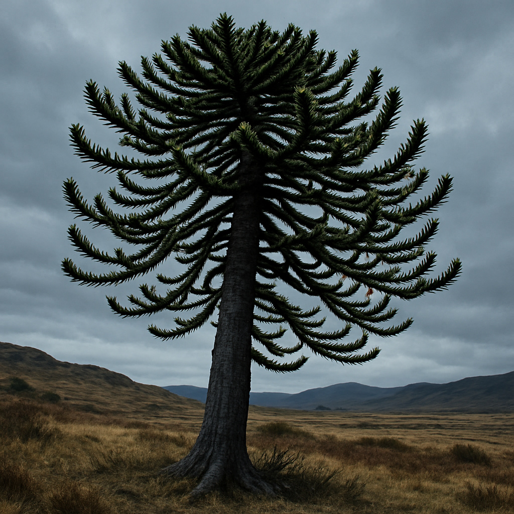 Monkey Puzzle Tree Araucaria Araucana Chile And Argentina paint by diamond