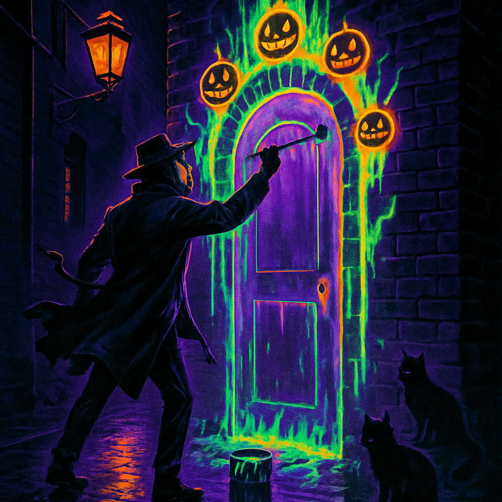 The Doorway Painter Of The Phantom Alley DIY paint by diamonds