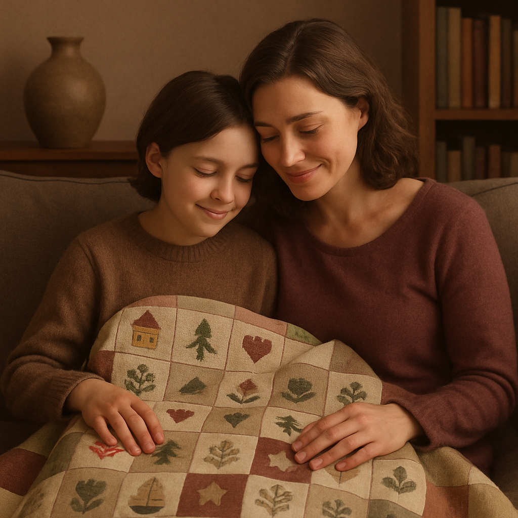 Thread Of Yesterday A Quilt Of Stories Between Mother And Child DIY paint by diamonds