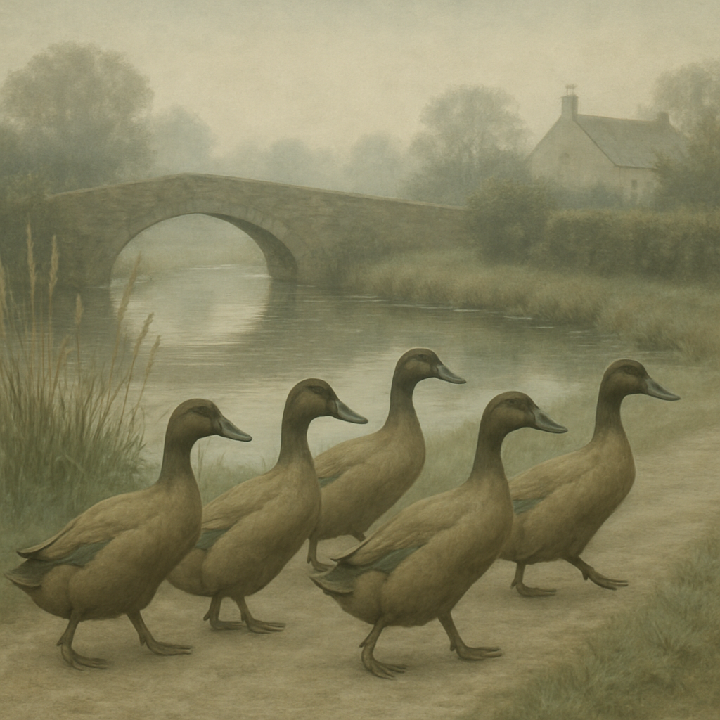 Khaki Campbell Duck United Kingdom paint by diamonds