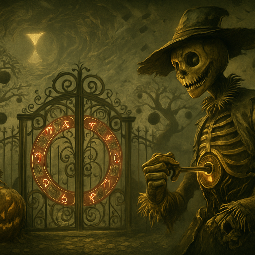 Clockwork Scarecrow At The Orchard Time Gate Paint by diamonds kits