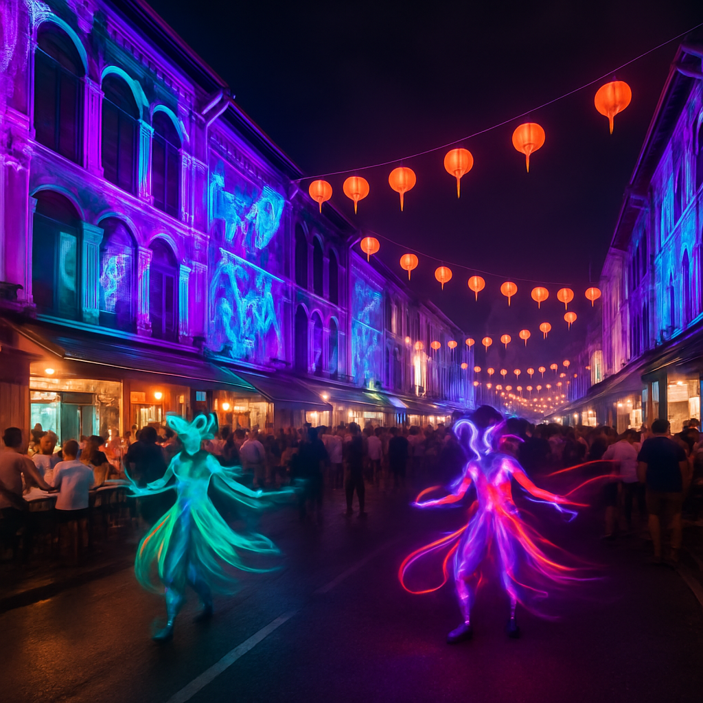 Singapore Night Festival Singapore diamond painting