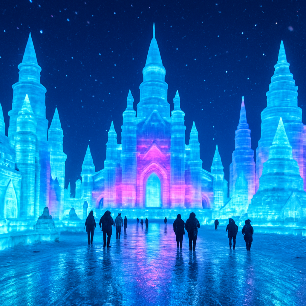 Harbin Ice And Snow Festival Harbin paint by diamond