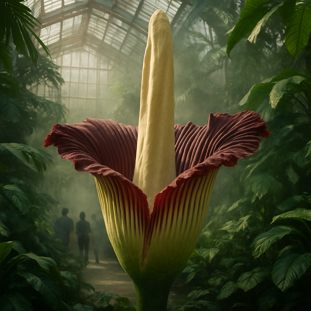 Titan Arum Bloom At United States Botanic Garden diamond painting