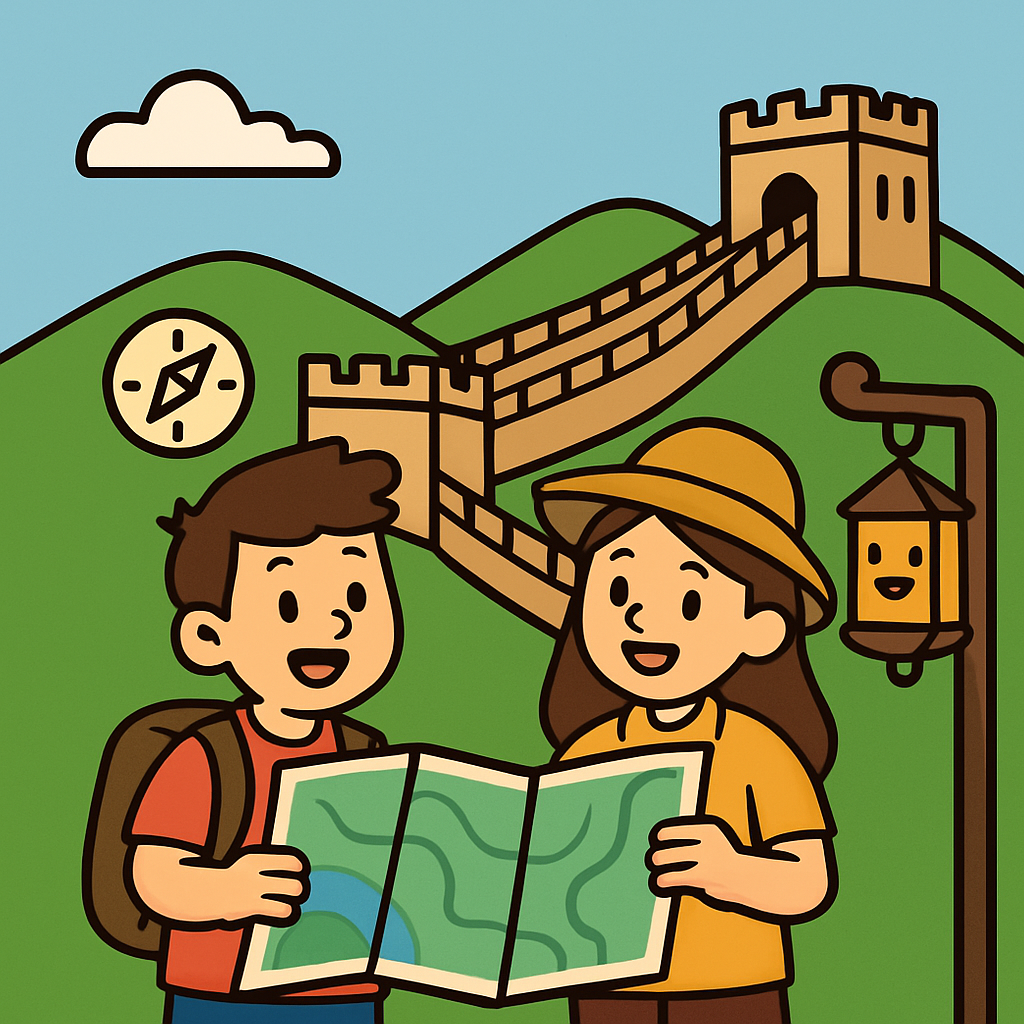 Great Wall Time Travelers Map Quest Paint by diamonds art