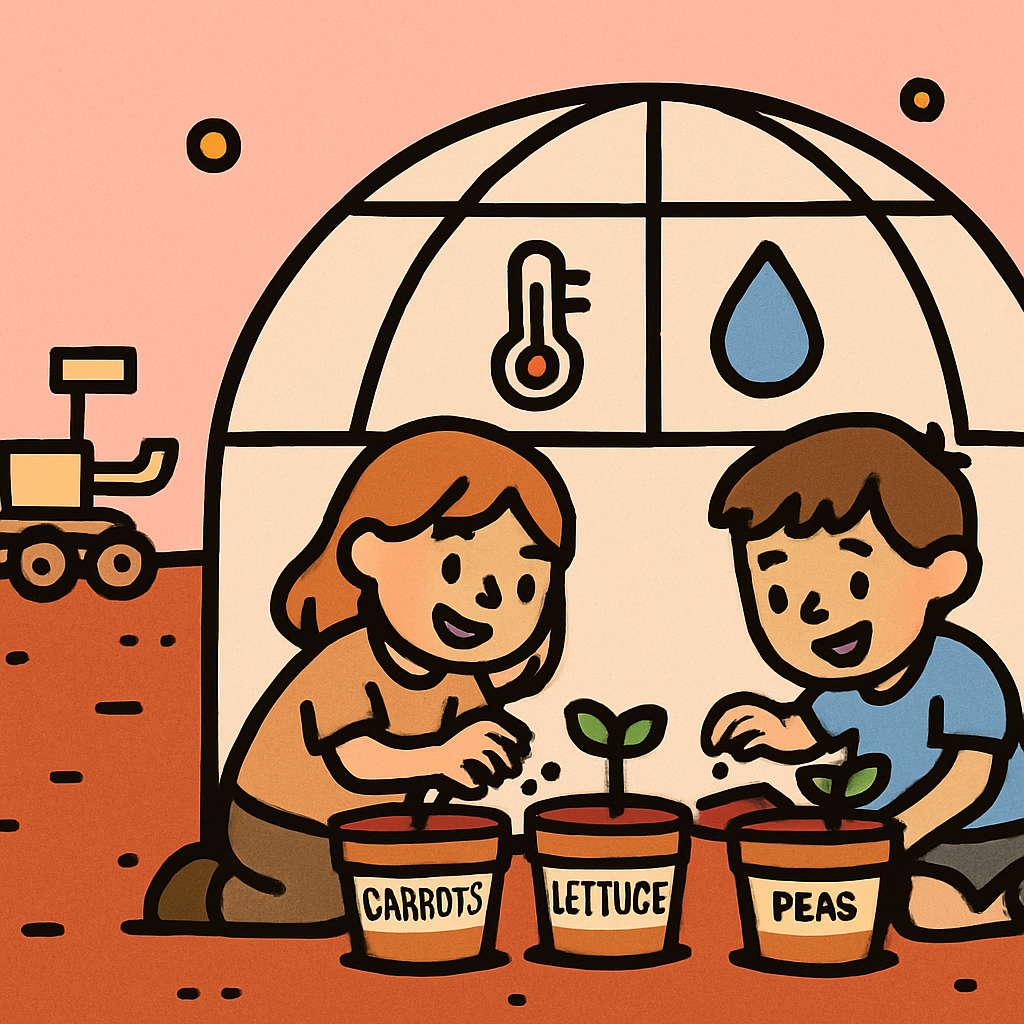 Mars Greenhouse Classroom Experiment diamond painting