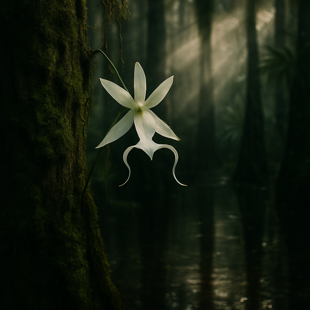 Ghost Orchid In A Florida Swamp Hammock diamond painting
