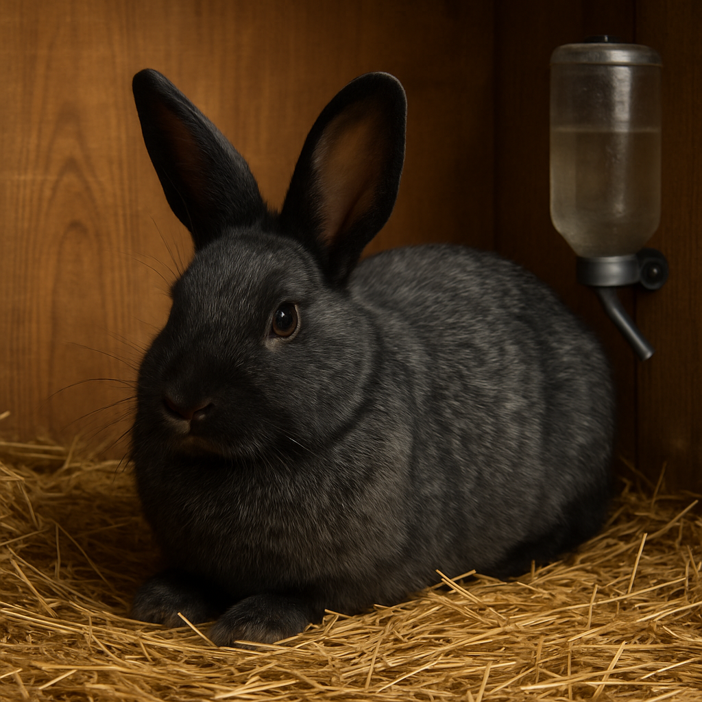 Silver Fox Rabbit paint by color