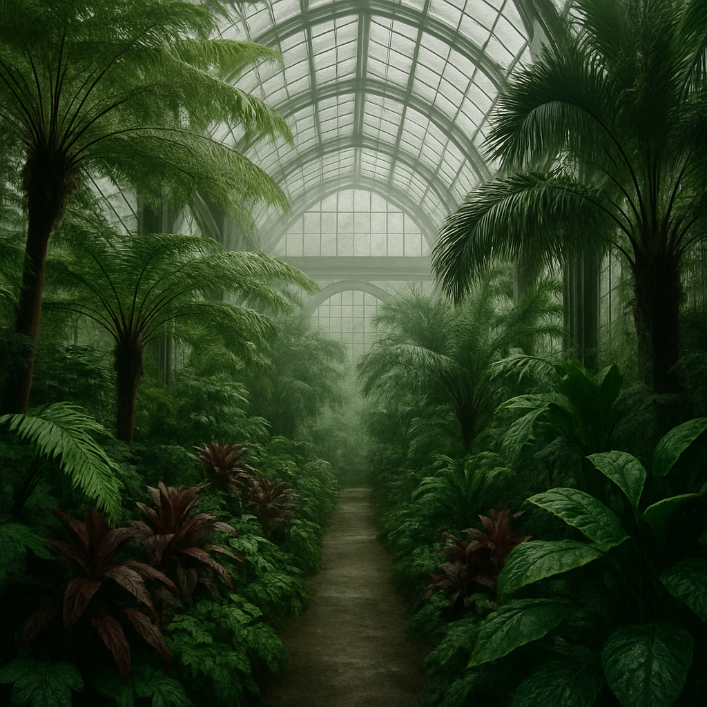 Royal Botanic Garden Edinburgh Scotland Glasshouse Tropics Painting by diamonds kit