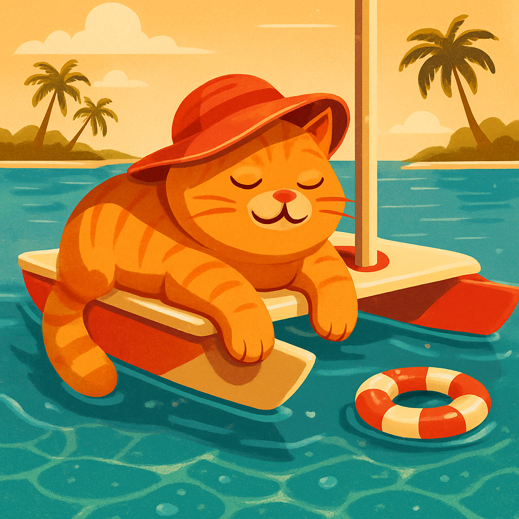Catamaran Nap On Crystal Water Paint by diamonds art