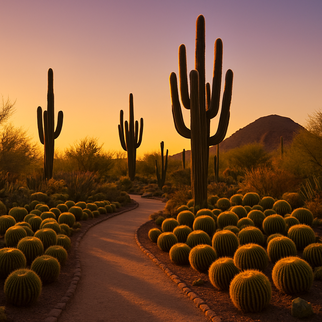 Desert Botanical Garden Phoenix Arizona United States Cactus Collection Paint by diamonds kits