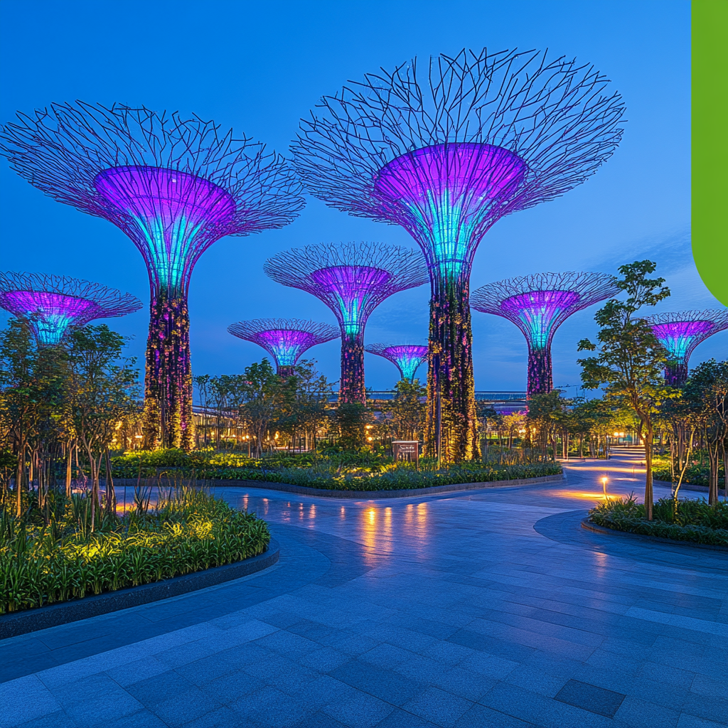 Gardens By The Bay paint by diamond