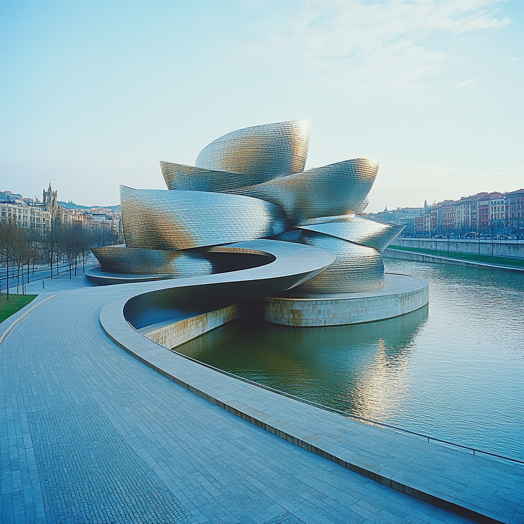 Guggenheim Museum Bilbao paint by color