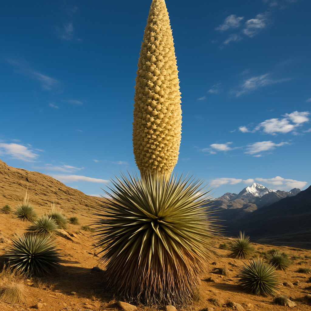 Puya Raimondii DIY paint by diamonds