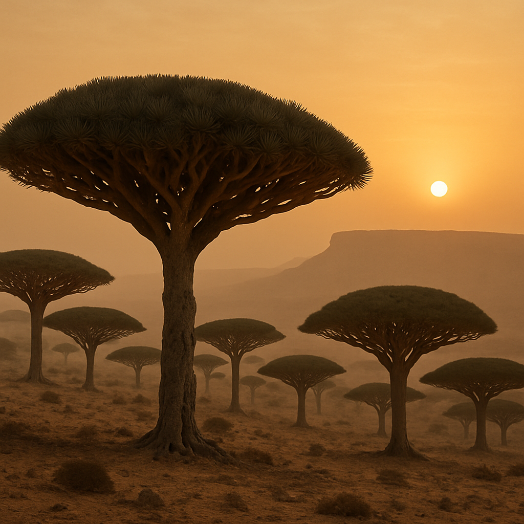 Dragon Blood Tree Dracaena Cinnabari diamonded painting kits