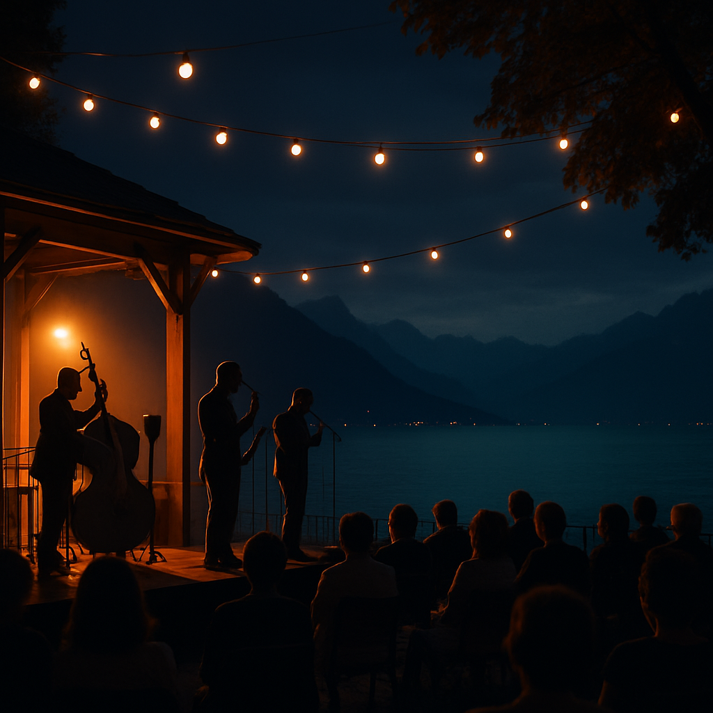 Montreux Jazz Festival Lakeside Nights paint by color