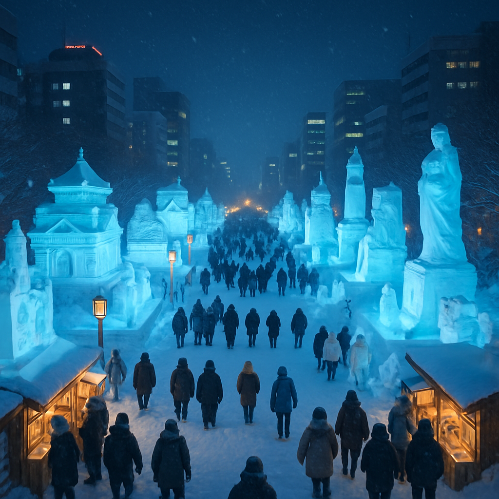Sapporo Snow Festival DIY paint by diamonds